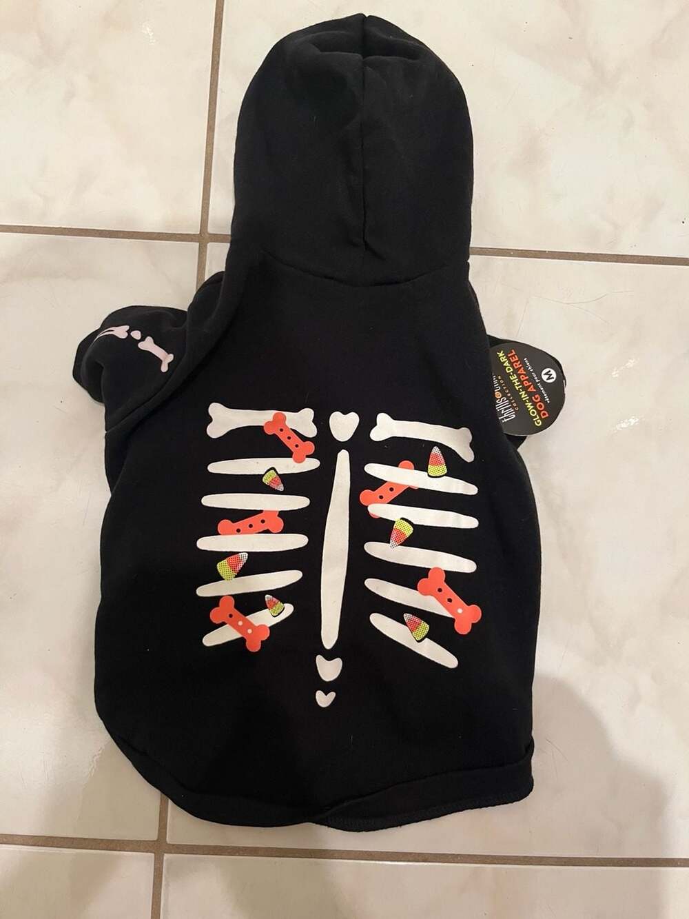 Thrills & Chills Collection Glow-in-the-Dark Skeleton Dog Hoodie